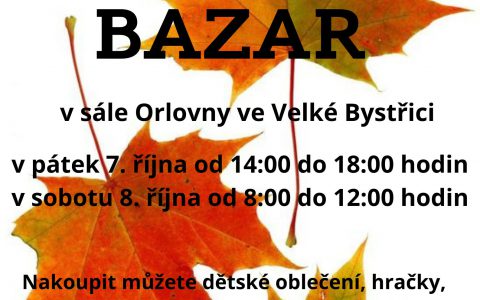 PODZIMNÍ BAZAR