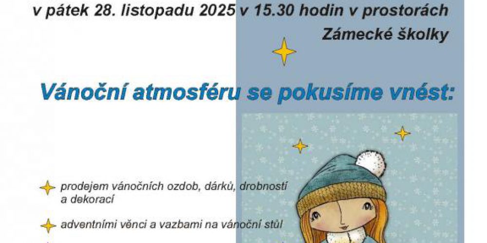 VÁNOČNÍ JARMARK VE ŠKOLCE