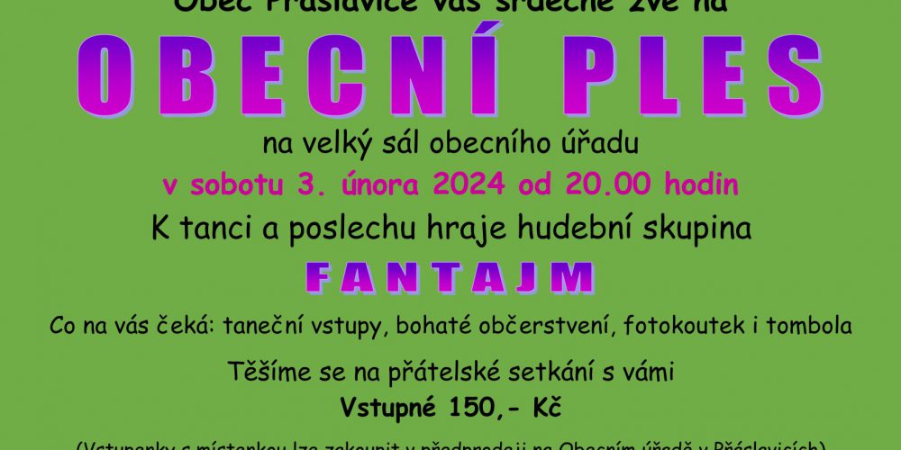 OBECNÍ PLES