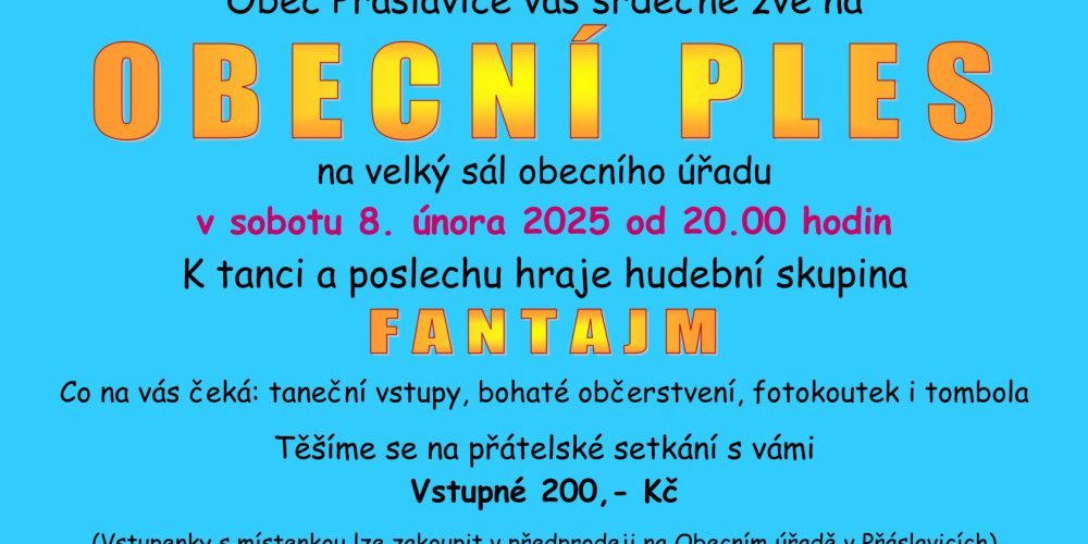 OBECNÍ PLES
