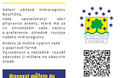 ANKETA SPOLEČENSTVÍ OBCÍ MIKROREGIONU BYSTŘIČKA