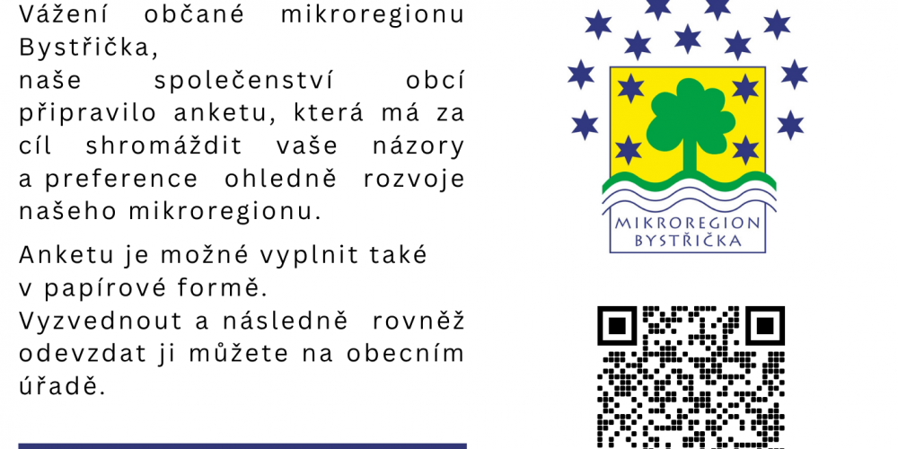 ANKETA SPOLEČENSTVÍ OBCÍ MIKROREGIONU BYSTŘIČKA